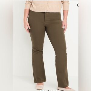 Old Navy Career Business Casual High-Rise Pixie Flare Pants Secret-Smooth Pocket